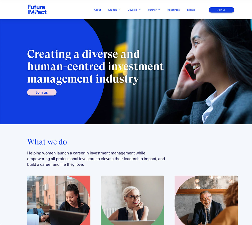 Future IM/Pact website screenshot