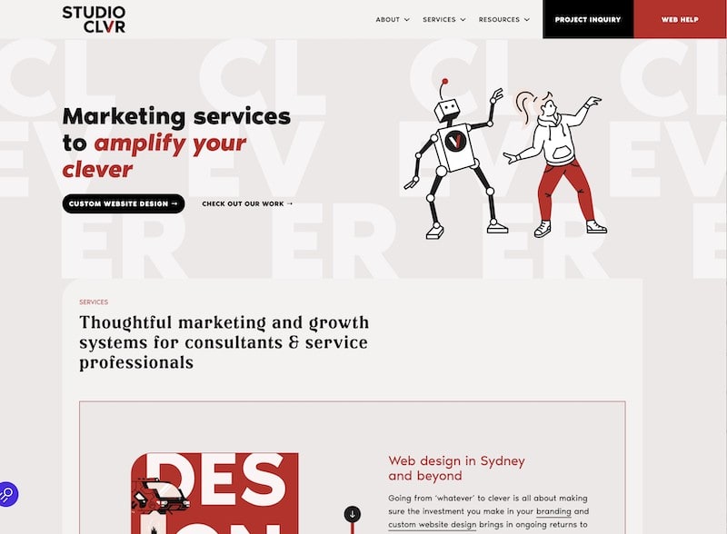 homepage screenshot