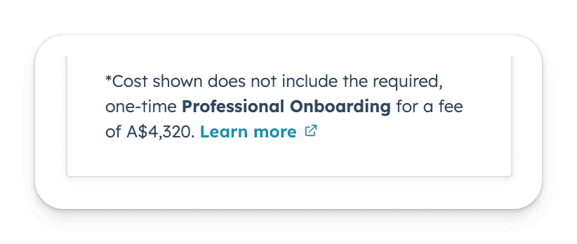 onboarding fee