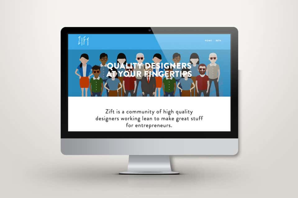zift website mockup 1